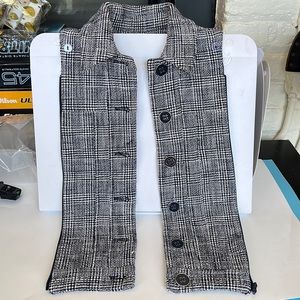 Veronica Beard Navy Glenplaid Dickey